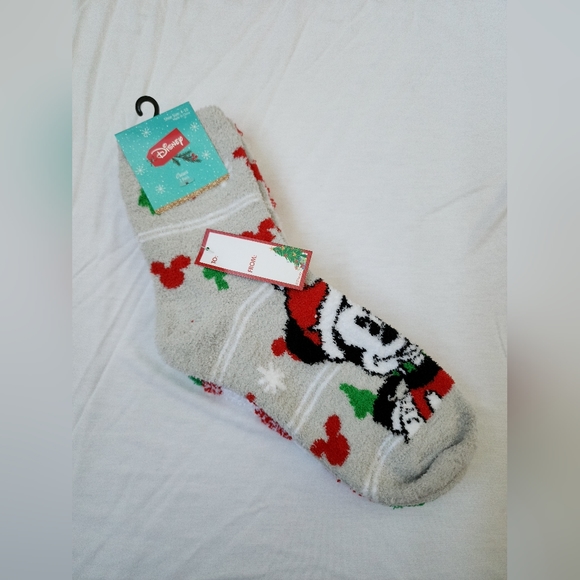 Disney Accessories 25 Disney Mickey Mouse Christmas Cozy Socks Nwt